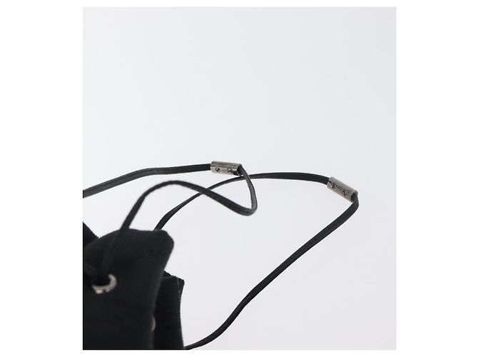 Pochette GUCCI GG Canvas Preta Prata 039 1054 Auth 180058 Preto - vista 14