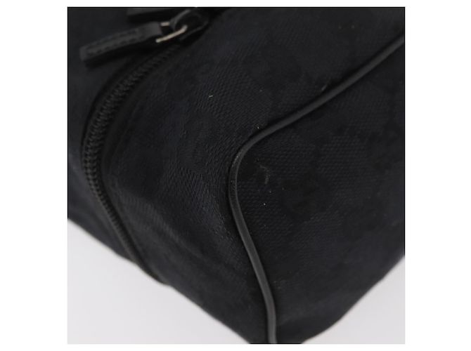 Pochette GUCCI GG Canvas Preta Prata 039 1054 Auth 180058 Preto - vista 15
