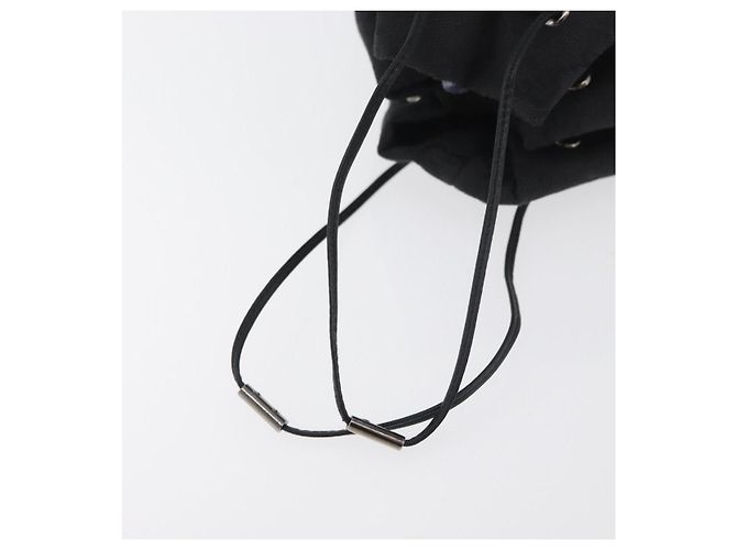 Pochette GUCCI GG Canvas Preta Prata 039 1054 Auth 180058 Preto - vista 7