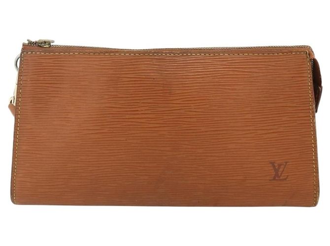LOUIS VUITTON Epi Pochette Accessoires Pochette Marrone M52953 LV Auth 179623 - vista 13