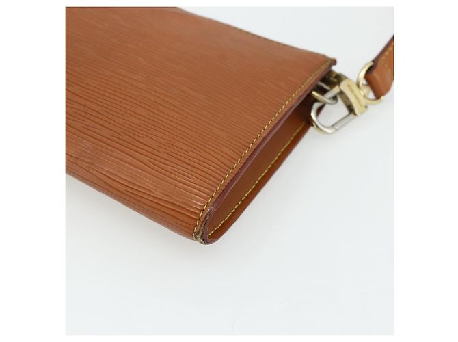 LOUIS VUITTON Epi Pochette Accessoires Pochette Marrone M52953 LV Auth 179623 - vista 15