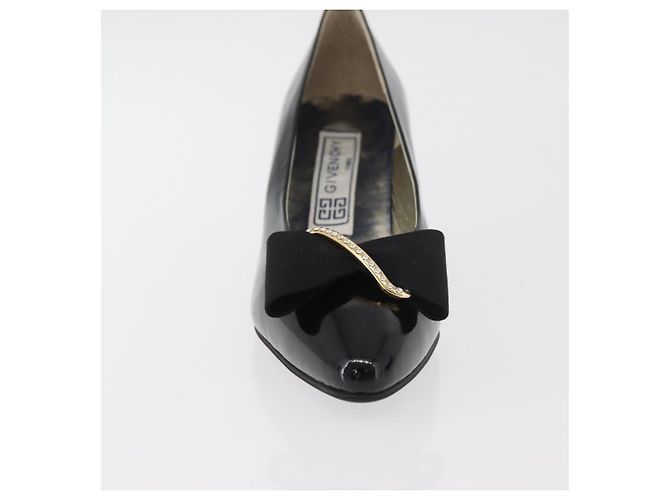Décolleté GIVENCHY in vernice nero e oro Auth ti3934 D'oro - vista 11