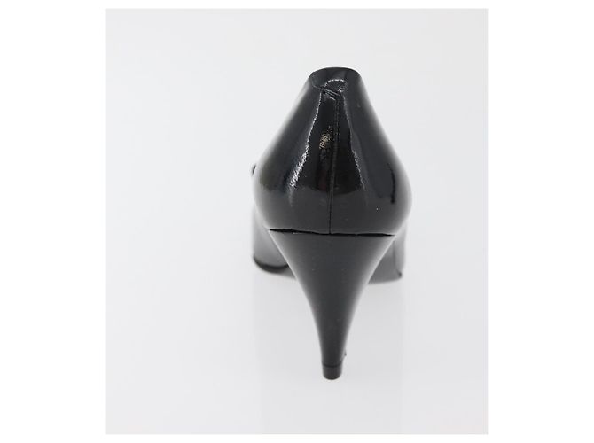 Décolleté GIVENCHY in vernice nero e oro Auth ti3934 D'oro - vista 12