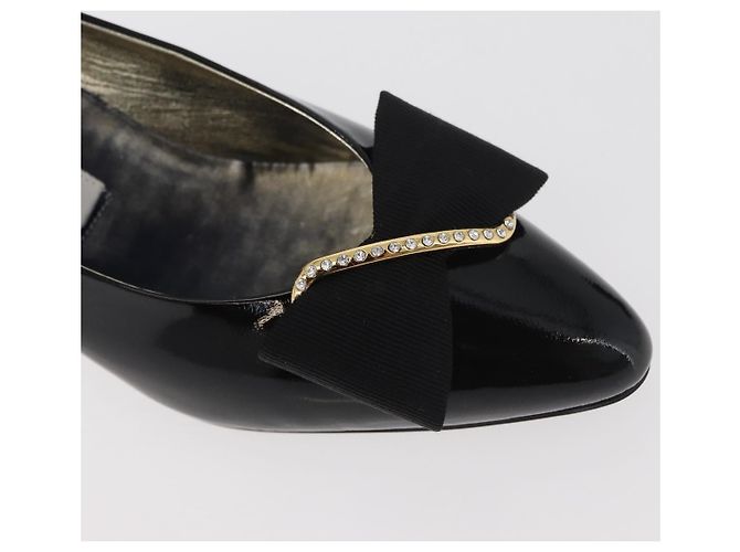 Décolleté GIVENCHY in vernice nero e oro Auth ti3934 D'oro - vista 13
