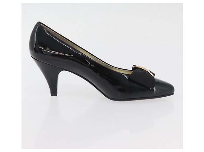 Décolleté GIVENCHY in vernice nero e oro Auth ti3934 D'oro - vista 21