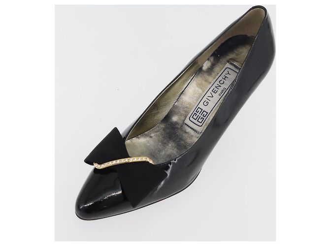 Décolleté GIVENCHY in vernice nero e oro Auth ti3934 D'oro - vista 23