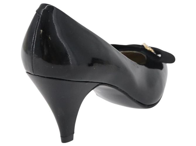 Décolleté GIVENCHY in vernice nero e oro Auth ti3934 D'oro - vista 3