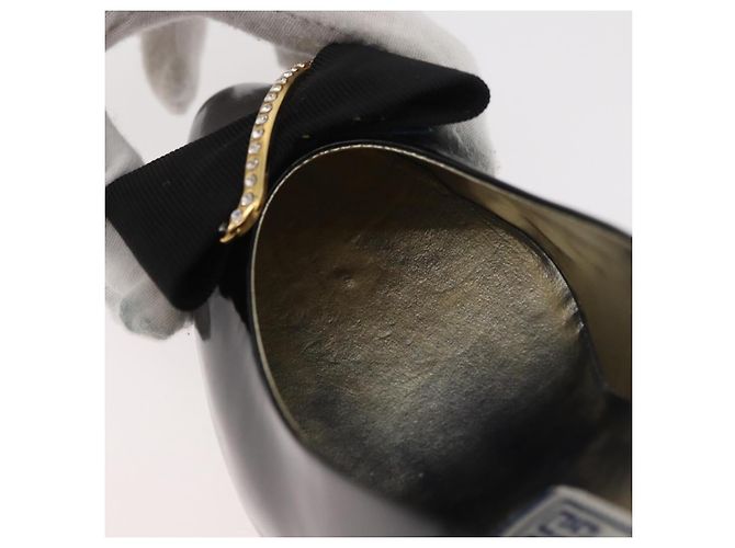 Décolleté GIVENCHY in vernice nero e oro Auth ti3934 D'oro - vista 35