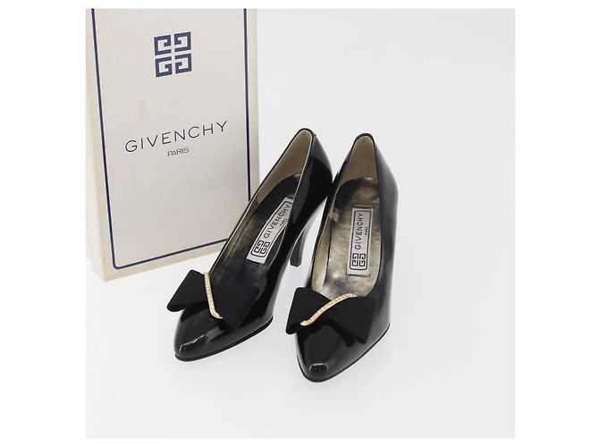 Décolleté GIVENCHY in vernice nero e oro Auth ti3934 D'oro - vista 36