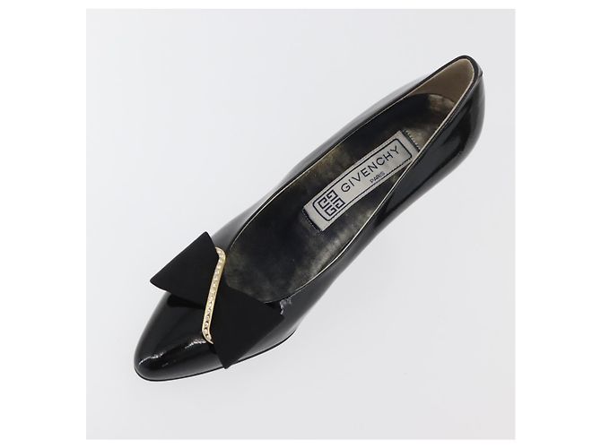 Décolleté GIVENCHY in vernice nero e oro Auth ti3934 D'oro - vista 6