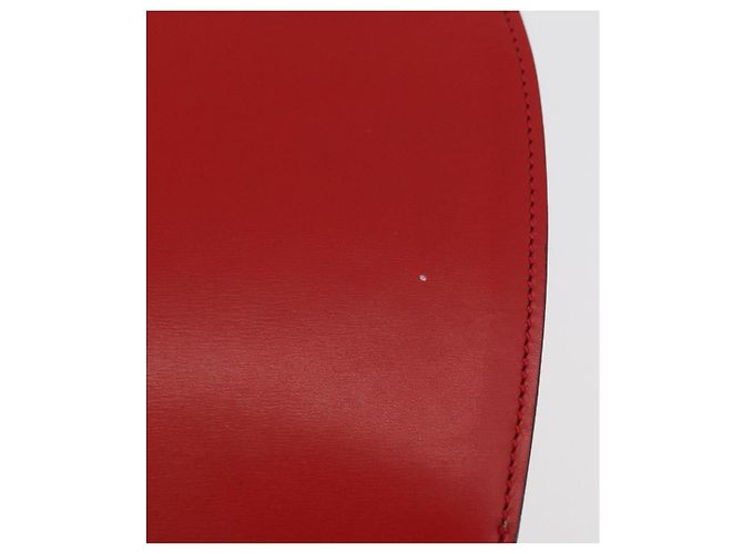 Céline Borsa a mano CELINE Circle in pelle Rosso Oro Auth 179697V D'oro - vista 3