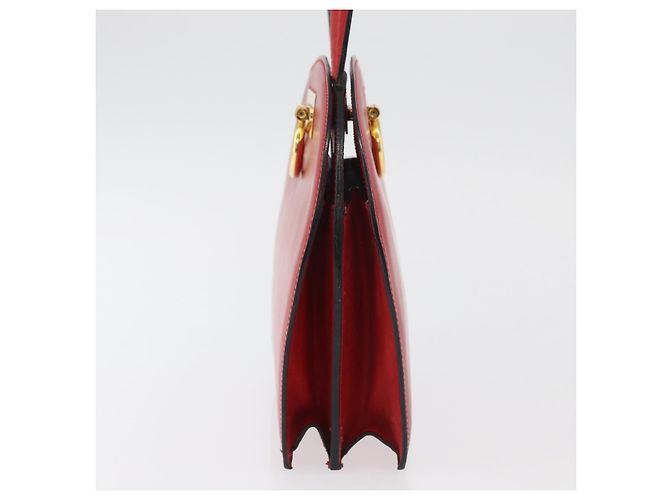Céline Borsa a mano CELINE Circle in pelle Rosso Oro Auth 179697V D'oro - vista 5