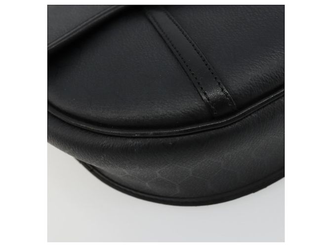 Borsa a tracolla Christian Dior Honeycomb Canvas PVC Nero Oro Auth BA12549 D'oro - vista 14