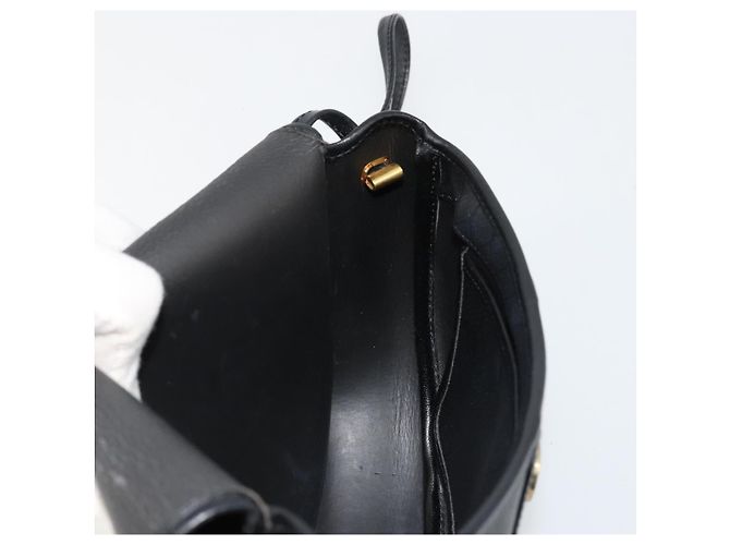 Borsa a tracolla Christian Dior Honeycomb Canvas PVC Nero Oro Auth BA12549 D'oro - vista 19