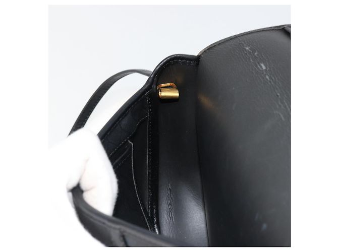 Borsa a tracolla Christian Dior Honeycomb Canvas PVC Nero Oro Auth BA12549 D'oro - vista 20