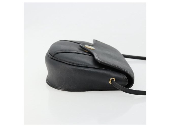 Borsa a tracolla Christian Dior Honeycomb Canvas PVC Nero Oro Auth BA12549 D'oro - vista 3
