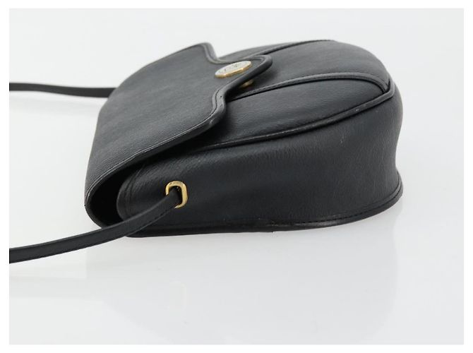 Borsa a tracolla Christian Dior Honeycomb Canvas PVC Nero Oro Auth BA12549 D'oro - vista 4