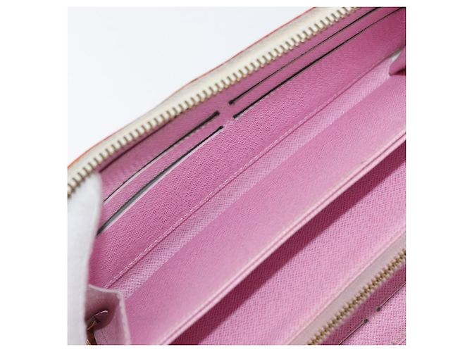 LOUIS VUITTON Monogram Multicolor Zippy Long Wallet White M60241 LV Auth BA12620 Bianco - vista 18