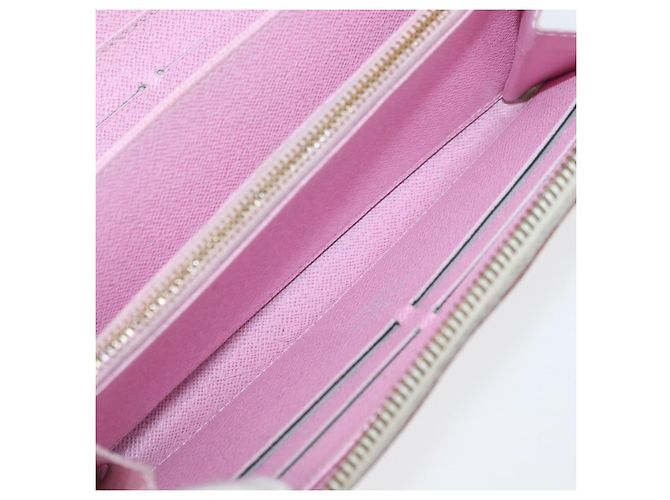 LOUIS VUITTON Monogram Multicolor Zippy Long Wallet White M60241 LV Auth BA12620 Bianco - vista 20
