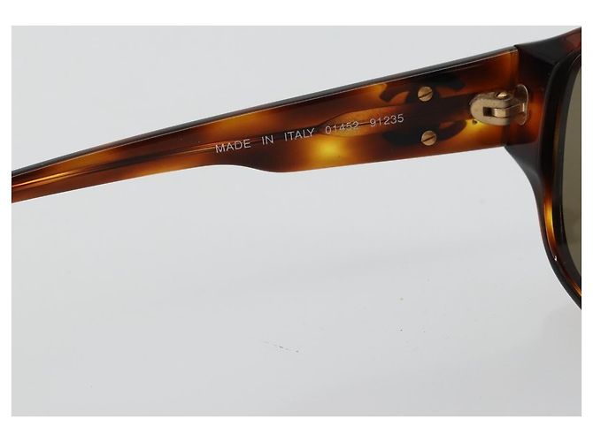 Gafas de sol CHANEL COCO de plástico Marrón CC Auth 178796 Castaño - vista 10