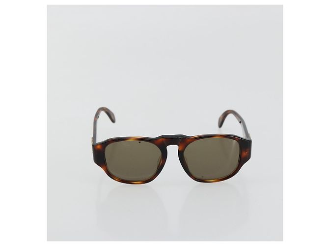 Gafas de sol CHANEL COCO de plástico Marrón CC Auth 178796 Castaño - vista 2