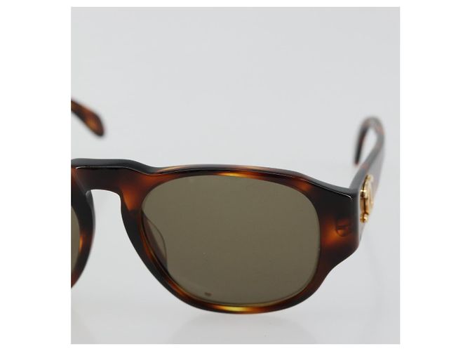 Gafas de sol CHANEL COCO de plástico Marrón CC Auth 178796 Castaño - vista 7