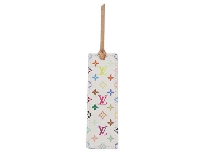LOUIS VUITTON Monogram Mark Page Kadu Marque-page Blanc M99196 LV Auth 179768V - vue 2