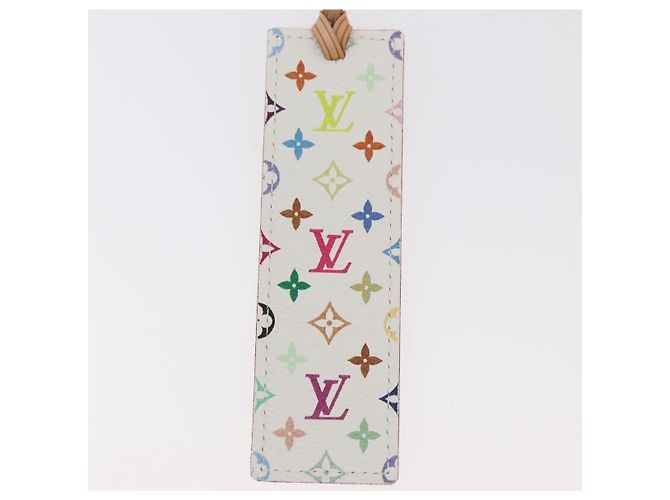 LOUIS VUITTON Monogram Mark Page Kadu Marque-page Blanc M99196 LV Auth 179768V - vue 3