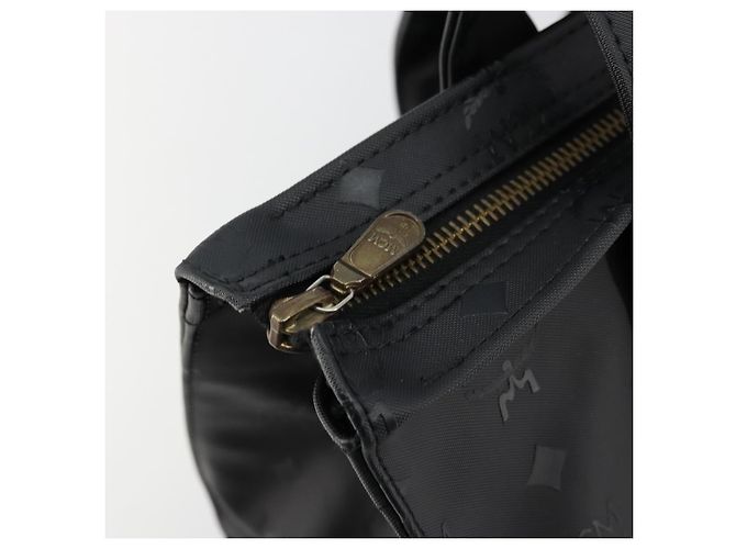 Borsa a tracolla MCM Vicetos Logogram PVC Nero Oro Auth mr2450 D'oro - vista 10