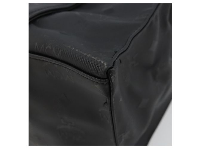 Borsa a tracolla MCM Vicetos Logogram PVC Nero Oro Auth mr2450 D'oro - vista 15