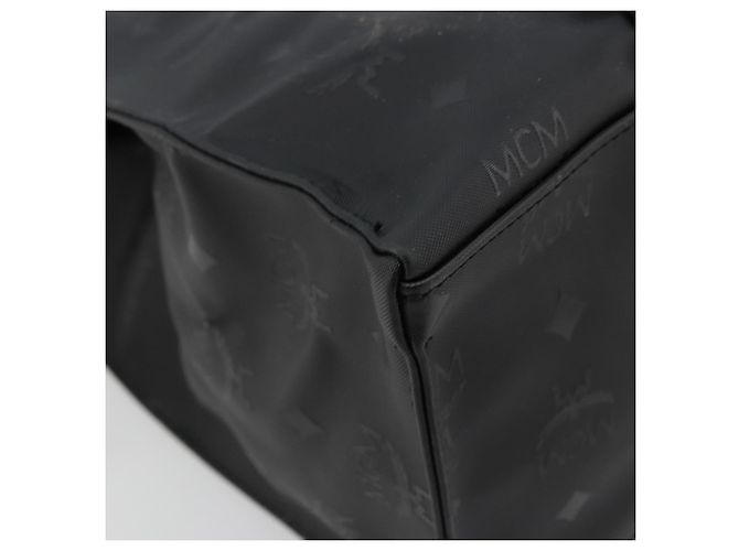Borsa a tracolla MCM Vicetos Logogram PVC Nero Oro Auth mr2450 D'oro - vista 16