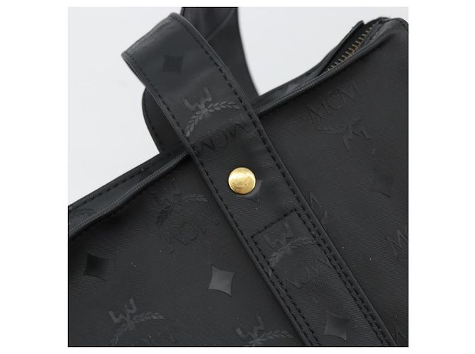 Borsa a tracolla MCM Vicetos Logogram PVC Nero Oro Auth mr2450 D'oro - vista 17