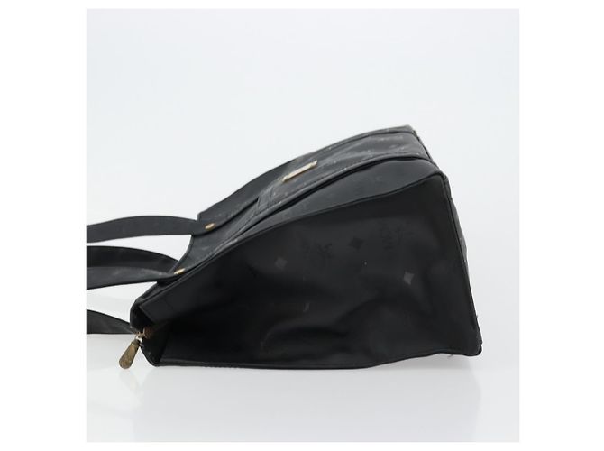 Borsa a tracolla MCM Vicetos Logogram PVC Nero Oro Auth mr2450 D'oro - vista 4