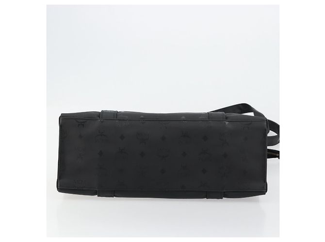 Borsa a tracolla MCM Vicetos Logogram PVC Nero Oro Auth mr2450 D'oro - vista 5