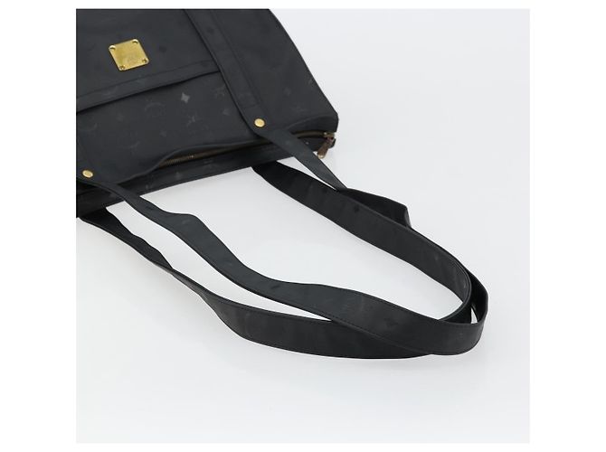 Borsa a tracolla MCM Vicetos Logogram PVC Nero Oro Auth mr2450 D'oro - vista 7