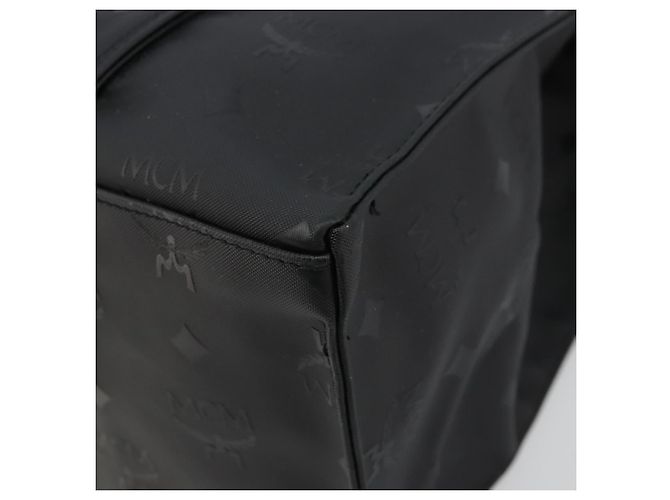 Borsa a tracolla MCM Vicetos Logogram PVC Nero Oro Auth mr2450 D'oro - vista 9