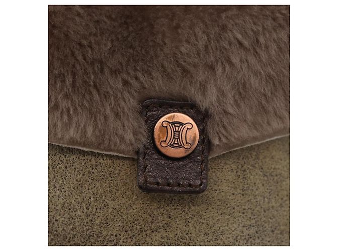 Céline Borsa a Spalla CELINE Mouton Brown Auth 178798A Marrone - vista 17