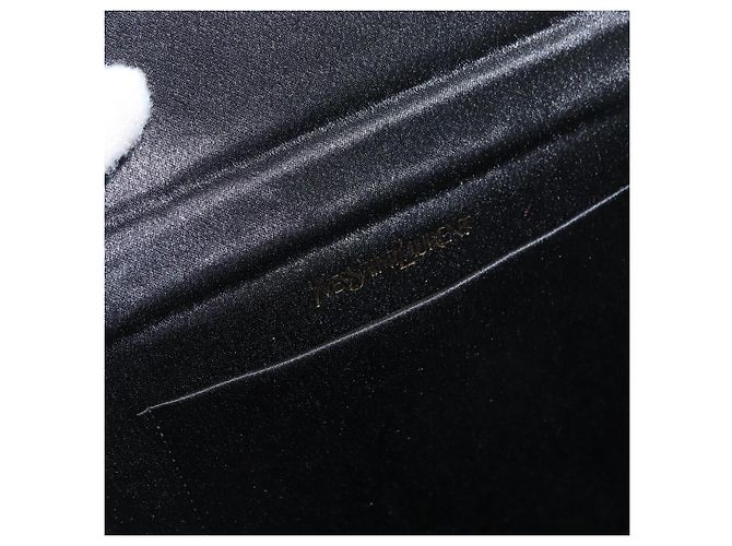 Borsa a tracolla SAINT LAURENT Satin Black Auth 179994 Nero - vista 11