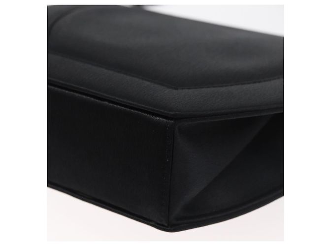 Borsa a tracolla SAINT LAURENT Satin Black Auth 179994 Nero - vista 16