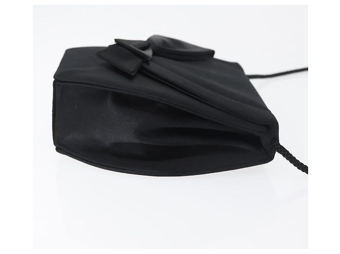 Borsa a tracolla SAINT LAURENT Satin Black Auth 179994 Nero - vista 3