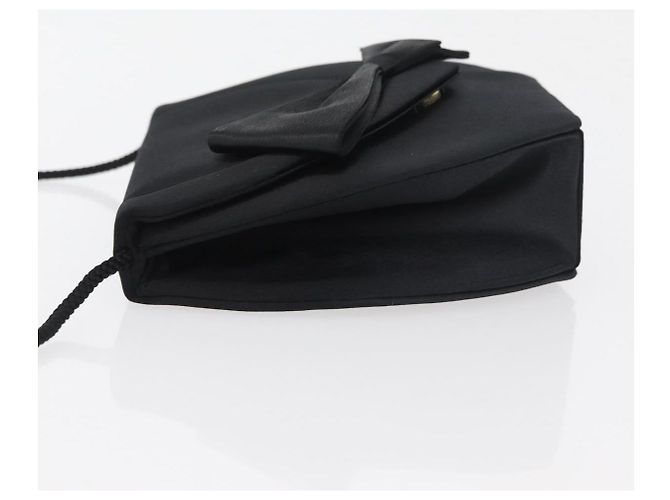 Borsa a tracolla SAINT LAURENT Satin Black Auth 179994 Nero - vista 4