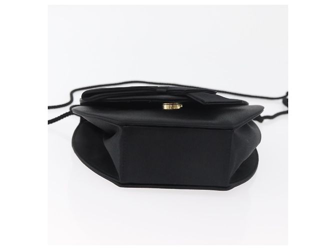 Borsa a tracolla SAINT LAURENT Satin Black Auth 179994 Nero - vista 5
