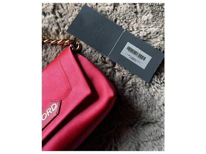 Tom Ford Bolso de hombro de satén rosa - vista 2