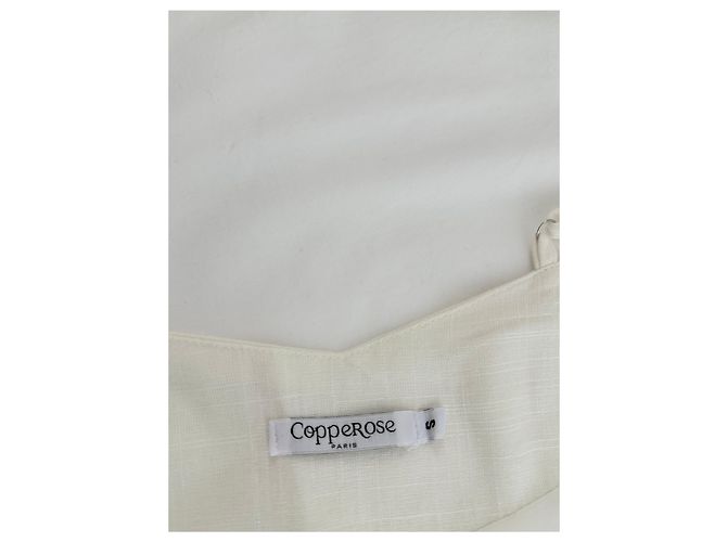 Autre Marque Weißes Midikleid mit schmalen Trägern - Ansicht 7