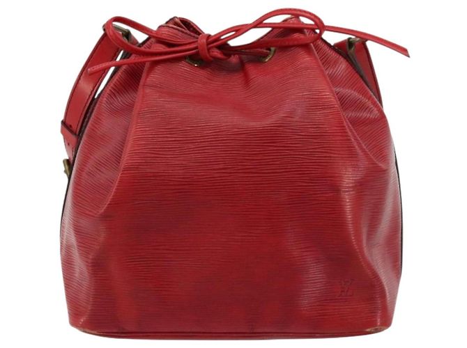 Borsa a Spalla LOUIS VUITTON Epi Petit Noe Rosso M44107 LV Auth 179148 - vista 13