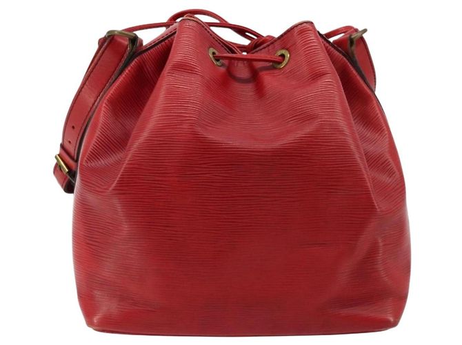 Borsa a Spalla LOUIS VUITTON Epi Petit Noe Rosso M44107 LV Auth 179148 - vista 2