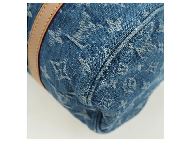 LOUIS VUITTON Borsa Monogram Denim Papillon MM Blu M46830 LV Auth 179081SM - vista 14