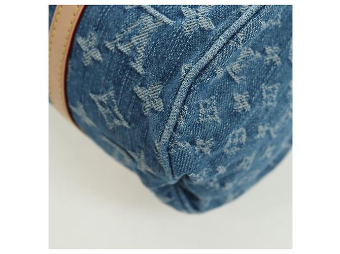 LOUIS VUITTON Borsa Monogram Denim Papillon MM Blu M46830 LV Auth 179081SM - vista 16