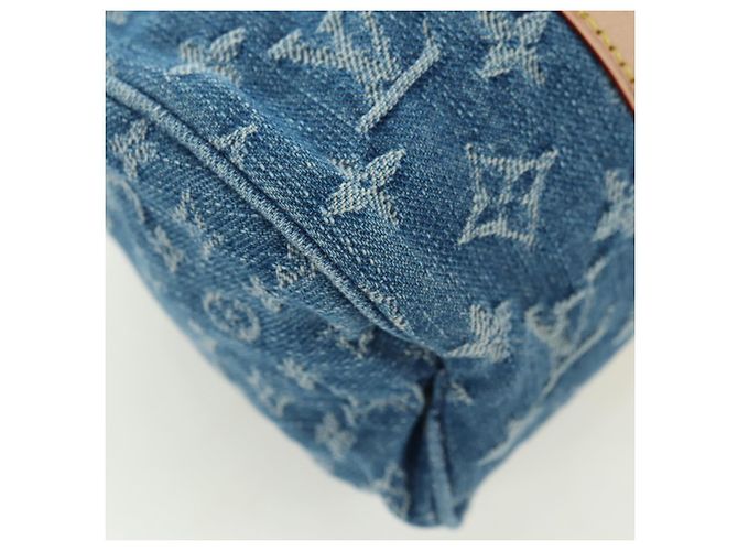 LOUIS VUITTON Borsa Monogram Denim Papillon MM Blu M46830 LV Auth 179081SM - vista 9