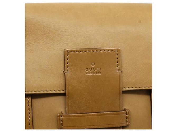 Borsa GUCCI in pelle Beige 101287 Auth 177601 - vista 10